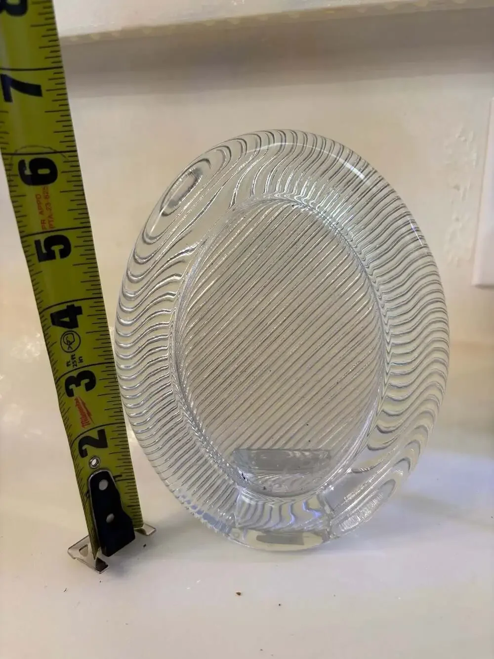 Vintage Mikasa Crystal Oval Photo Frame